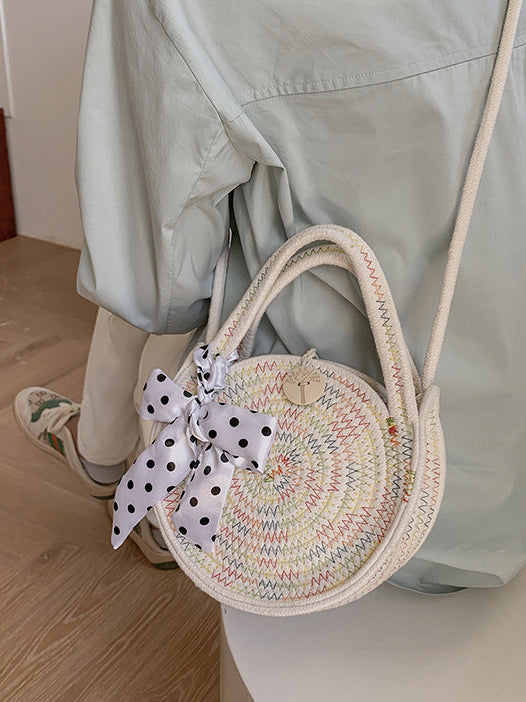 Ria Round Basket Bag