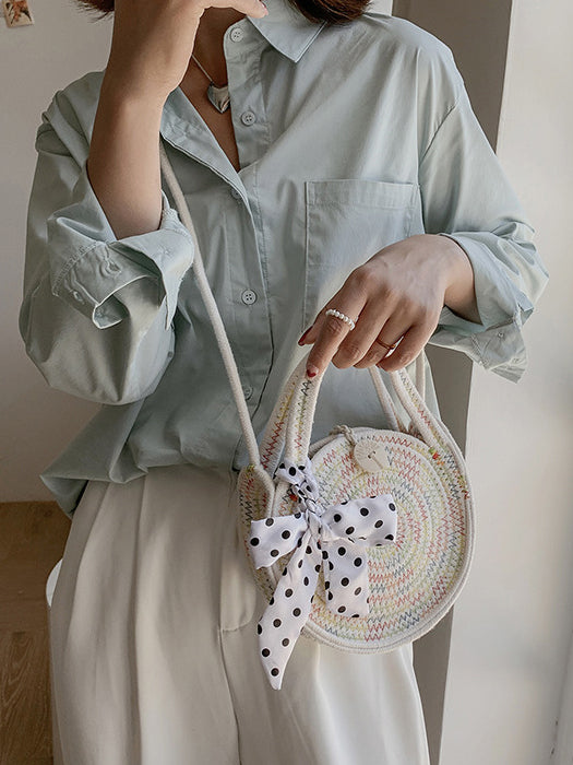 Ria Round Basket Bag