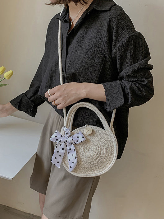 Ria Round Basket Bag
