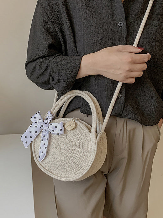 Ria Round Basket Bag