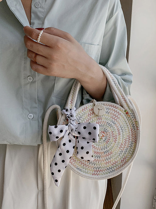 Ria Round Basket Bag