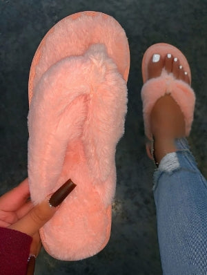 Furry Slide Slippers