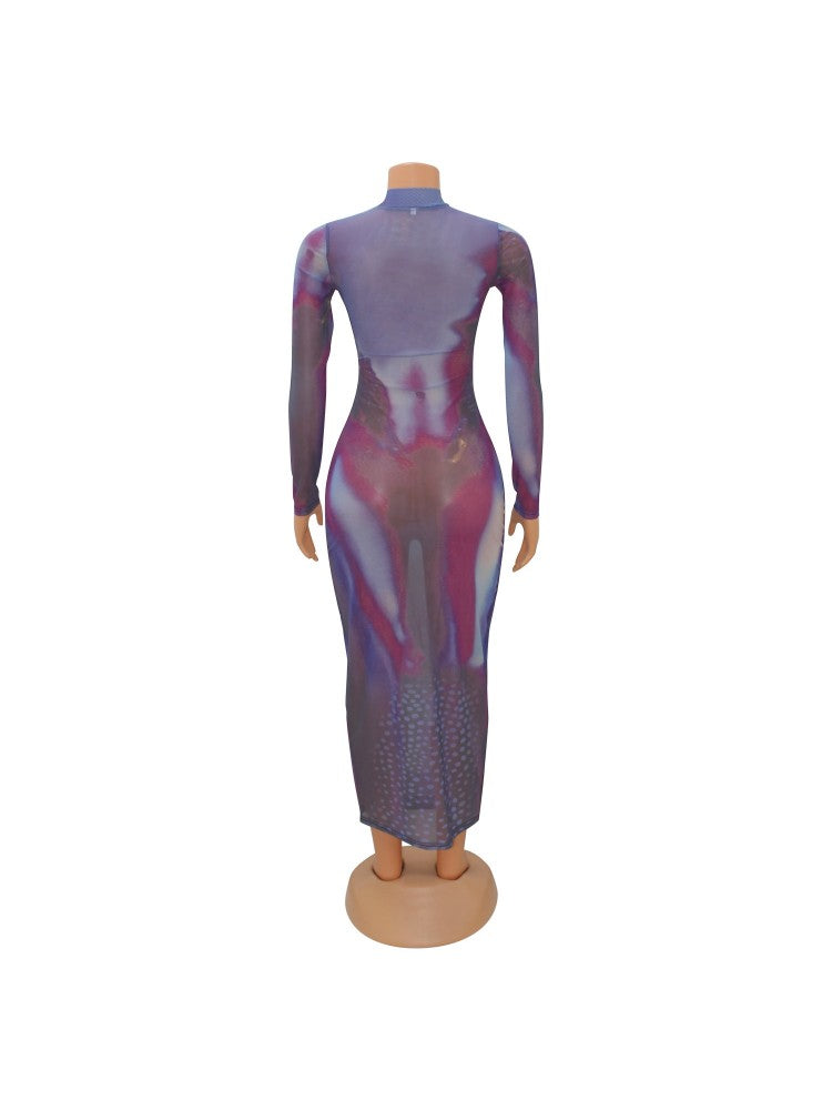 Violet Nude Me Midi Dress
