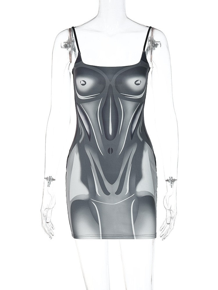 Nude Me Mono Mini Dress