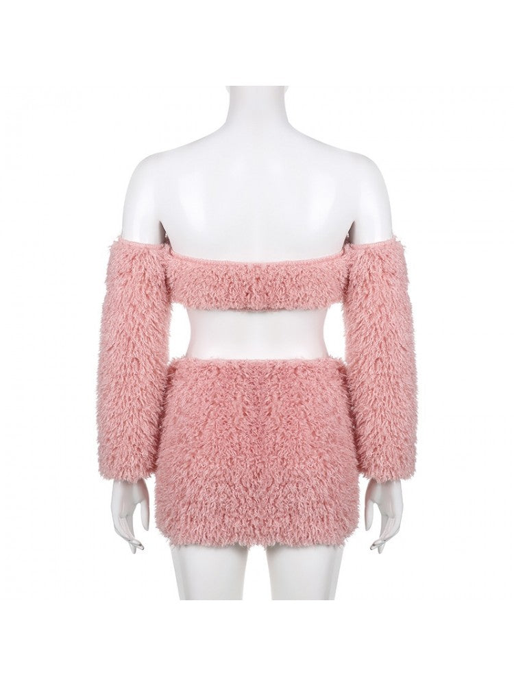 Fluffy Skirt Set