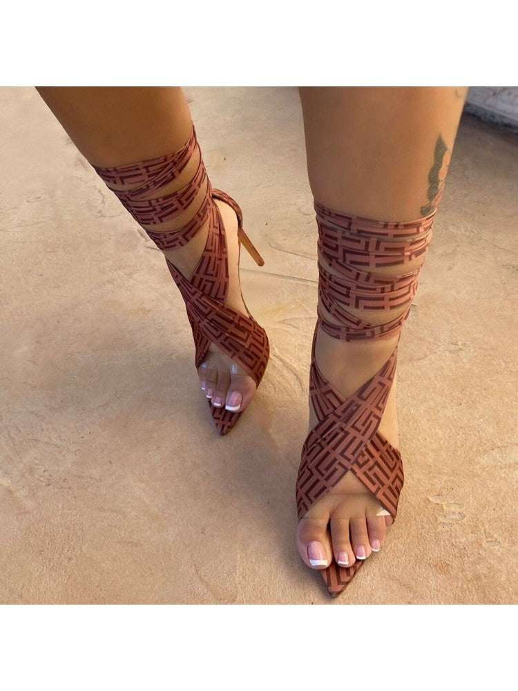 Tied Wrap Up Heels