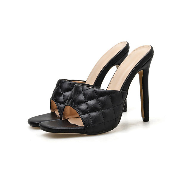 Quilted Mule Heels
