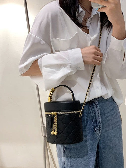 Michelle Qulited Bucket Bag
