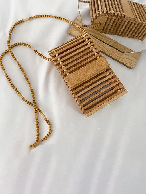 Belle Bamboo Basket Bag