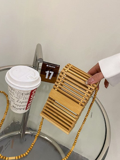 Belle Bamboo Basket Bag