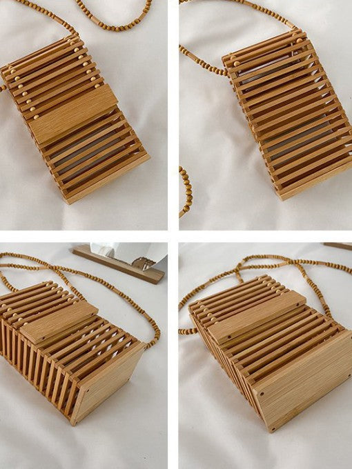 Belle Bamboo Basket Bag
