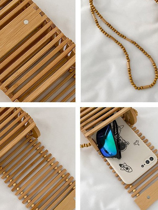 Belle Bamboo Basket Bag