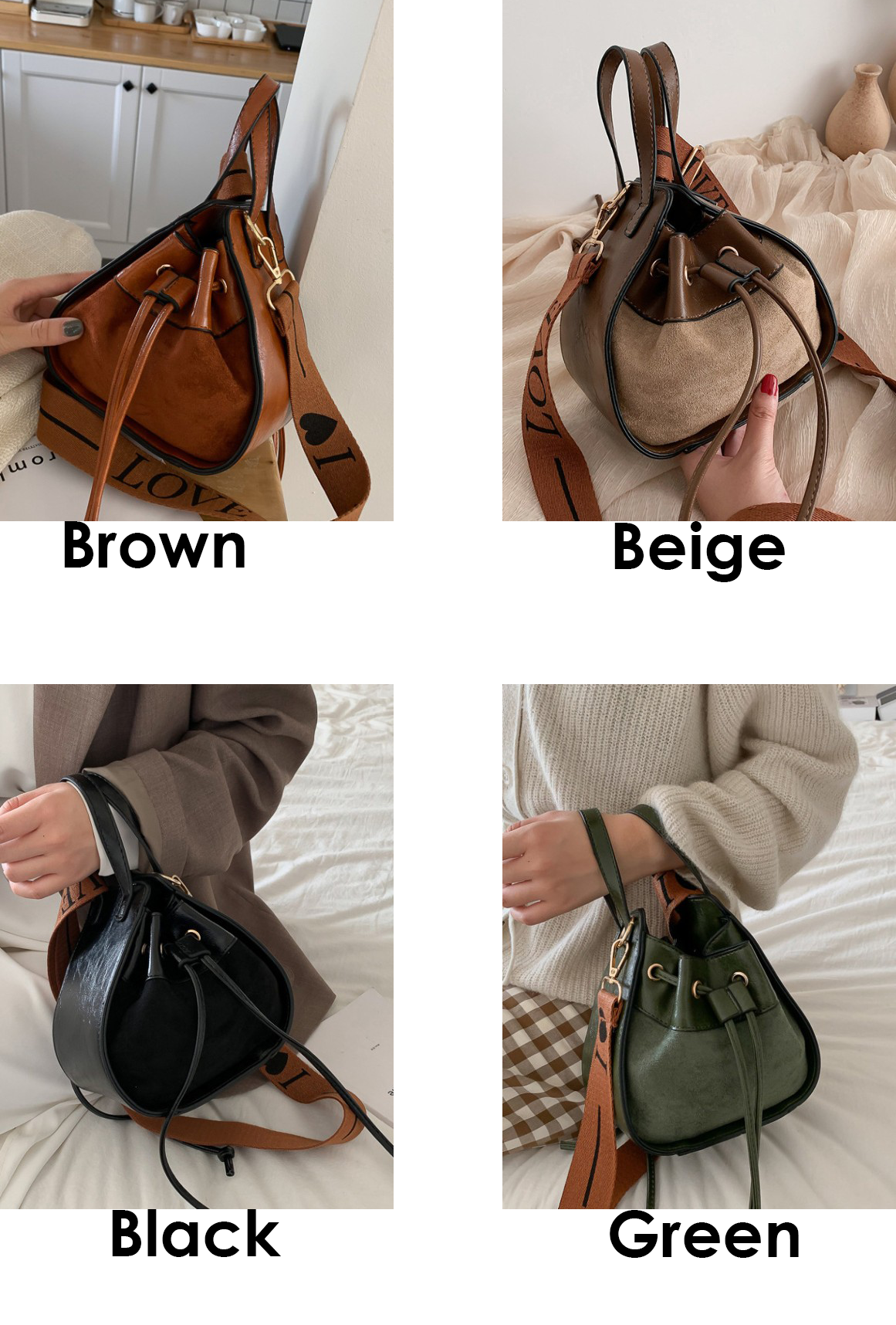Love Handle Bucket Bag