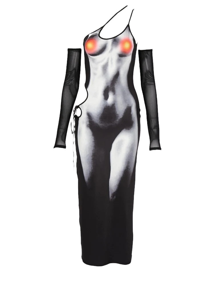 Heated Nude Me Connect Dress