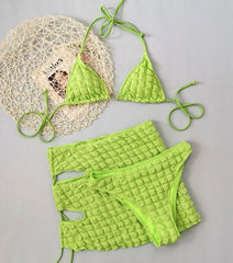 Waffled Sarong Bikini