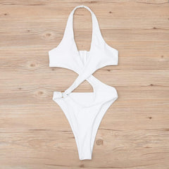 Swayed Halter Swimsuit