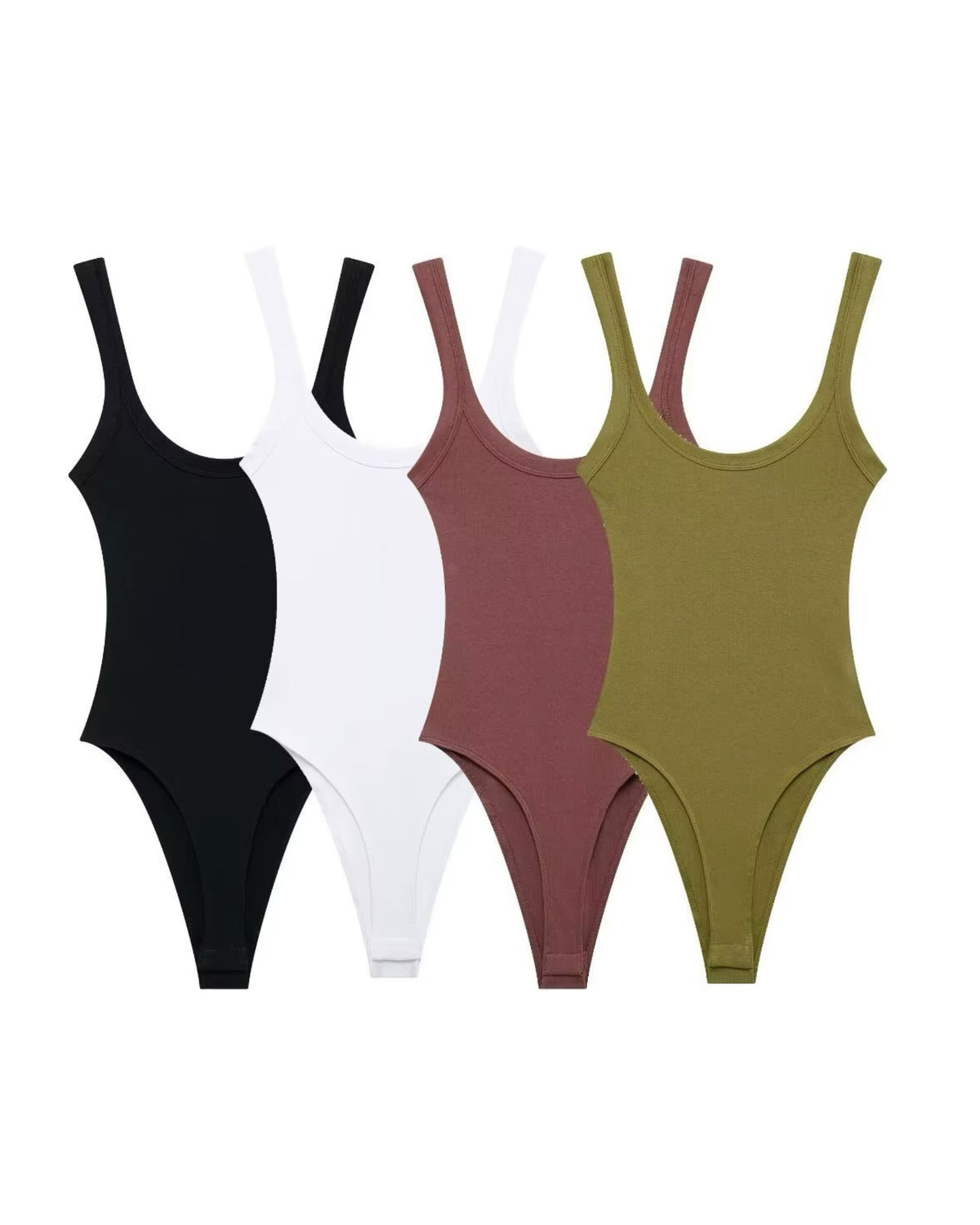 Stretch Ribbed Bodysuit