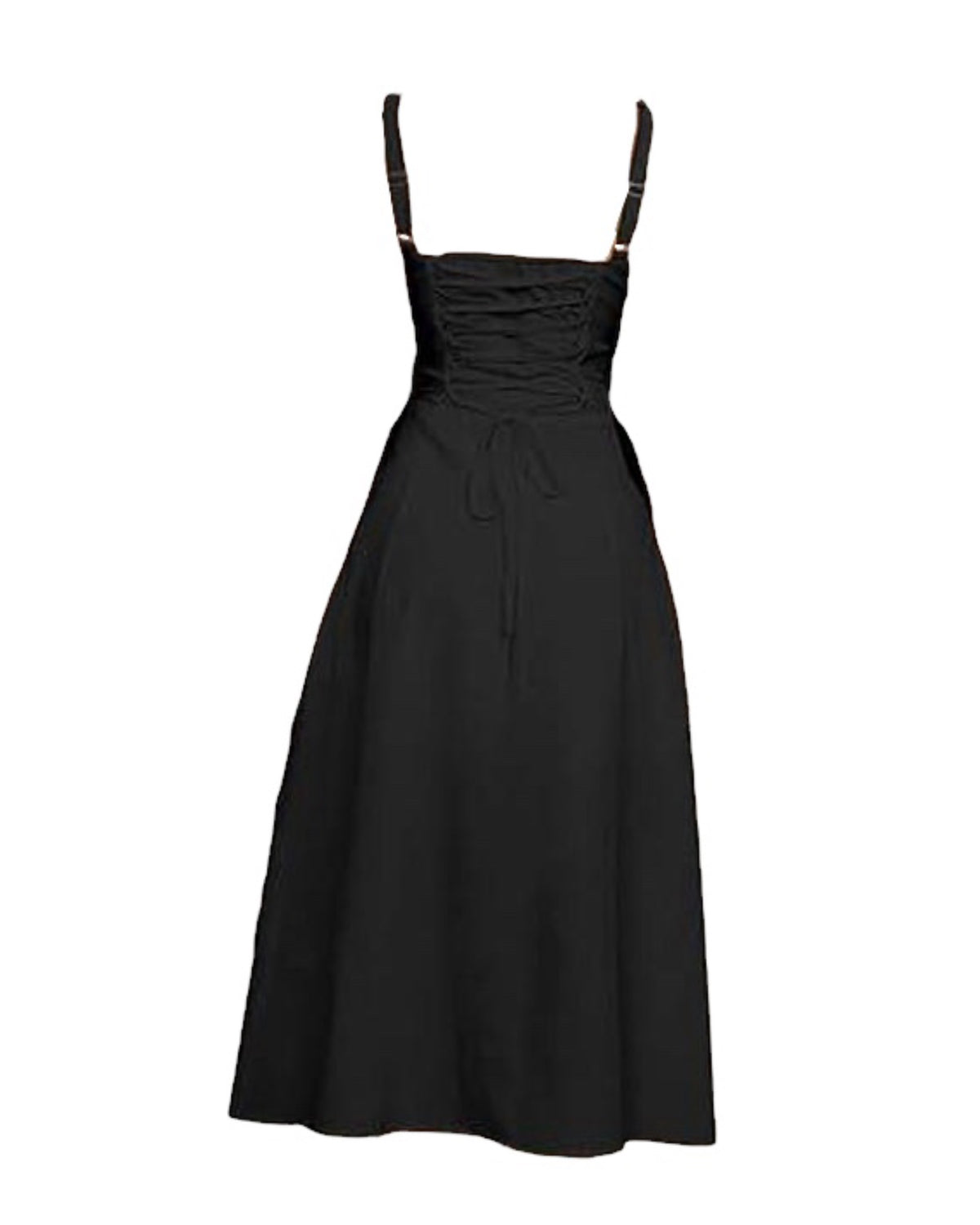 Lace Back Flow Midi Dress Outfit Made Lace Back Flow Midi Dress Outfit Made