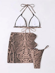 Snake Sarong Bikini Set