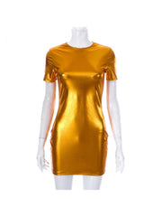 Golden Mini Dress