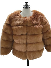 Faux Fur Bubble Coat