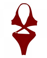 Swayed Halter Swimsuit