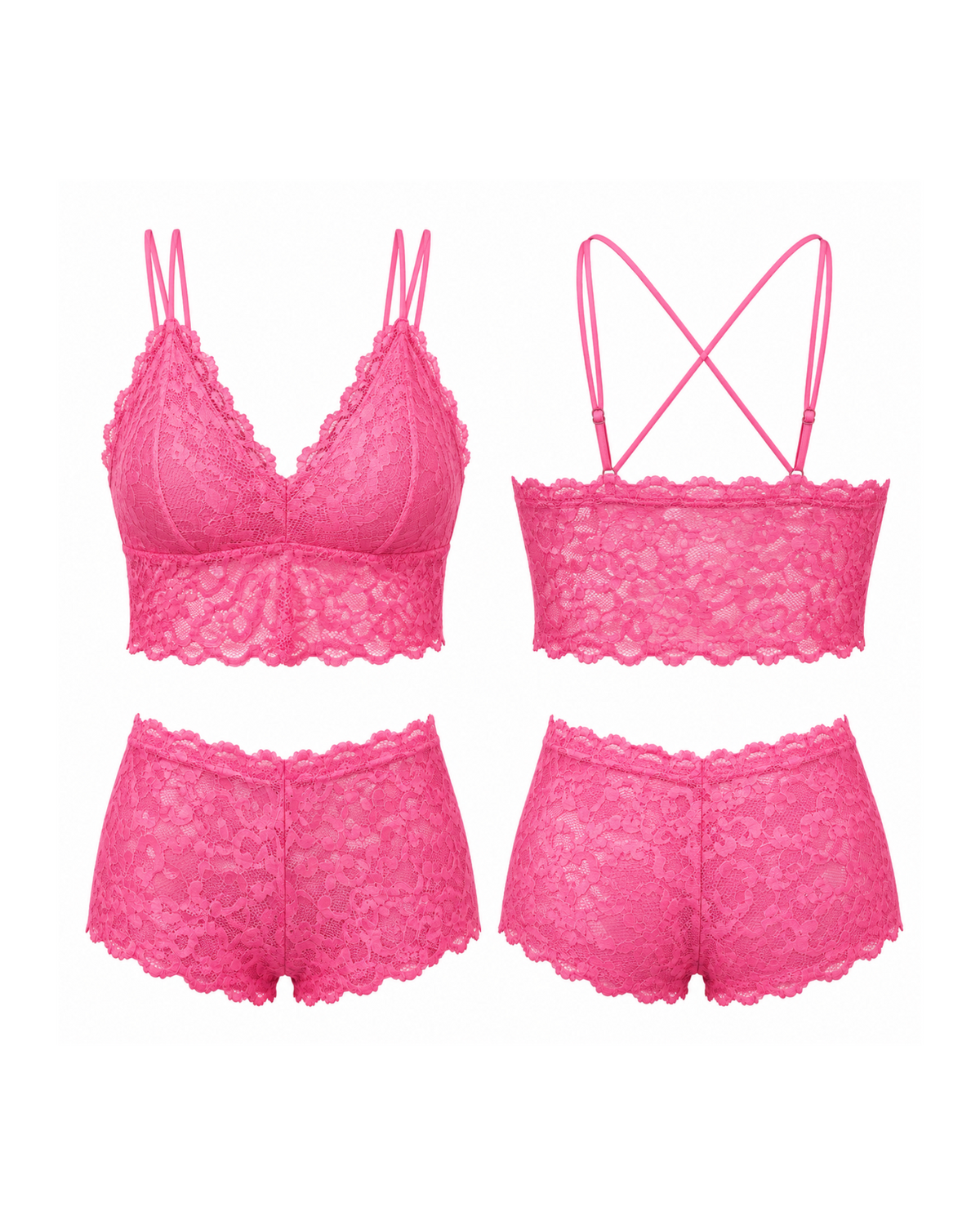 Blush Bloom Lace Set