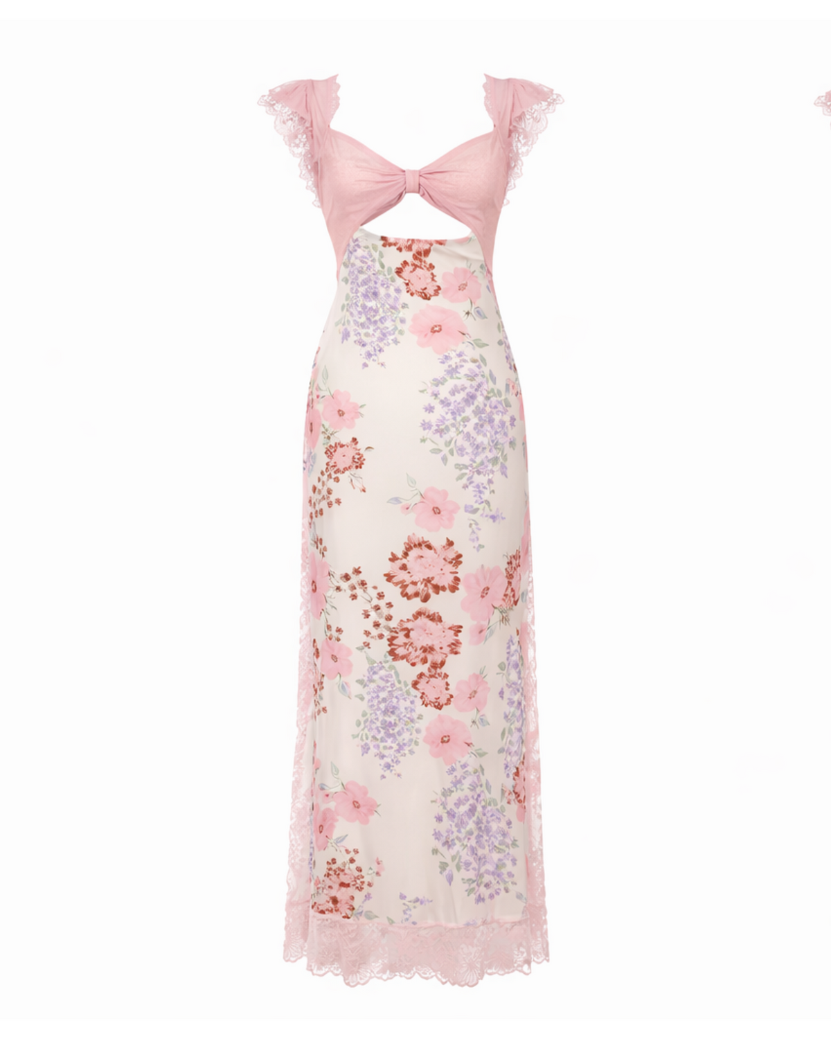 Soft Bloom Lace Maxi Dress