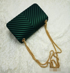 Buckle Quilted Leather Shoulder Bag