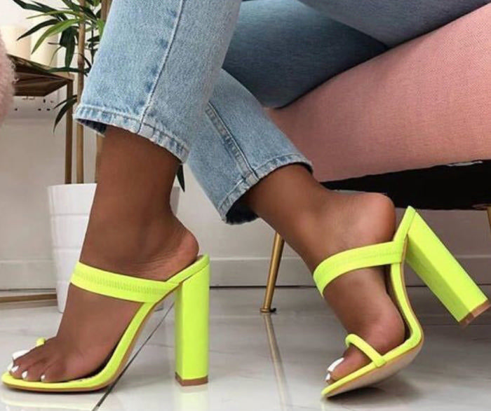Yellow Heels Sandals For Women Summer Crystal T-strap Luxury Cover Heels  Sandals Sexy Open Toe 2022 Summer Outfit Brand Shoes - Women's Sandals -  AliExpress