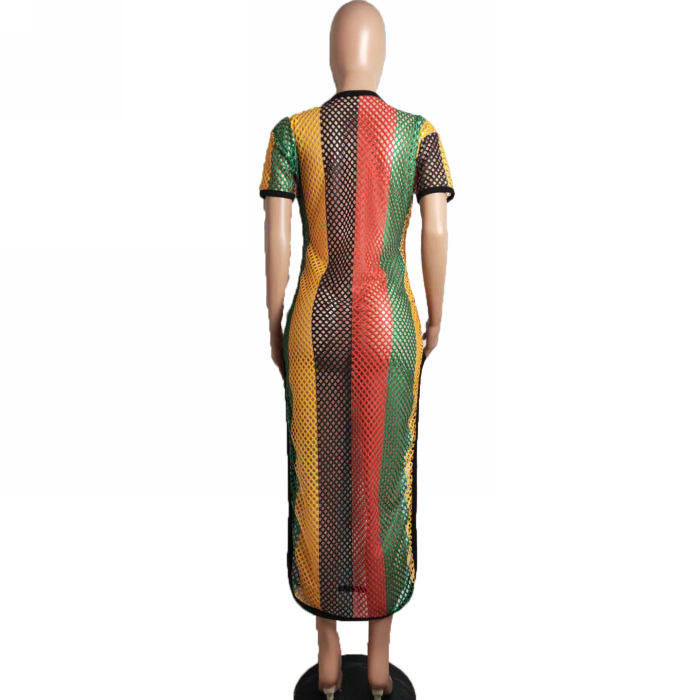 Montego Bay Net Maxi Dress