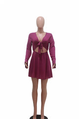 Summa Tie Mini Dress