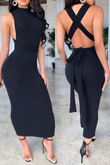 Issa Cross Back Dress
