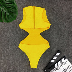 Canary Cut Out Swimsuit