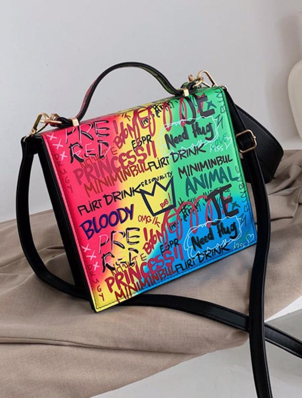 On Top Satchel Graffiti Bag