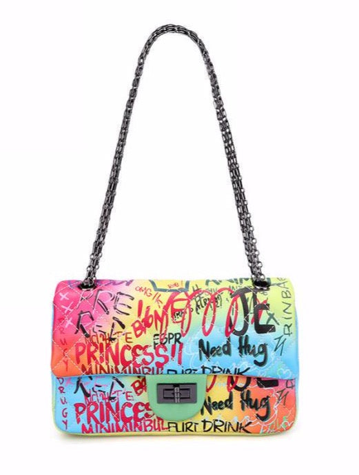 Go Mode Graffiti Chain Bag – Outfit Made