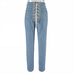 Lace Up Rear Jeans