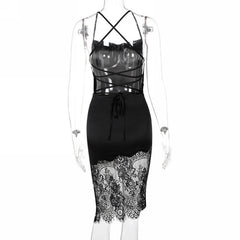 So Cowl Lace Dress