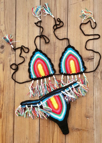 Crochet Tassel Bikini