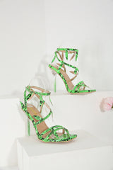 Strappy Leaf Heels