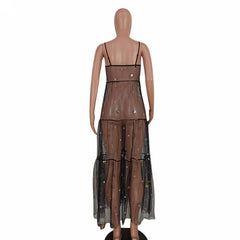 Star Through Blouse Dress