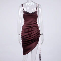 So Cowl Ruched Dress