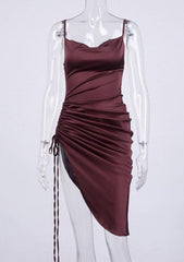 So Cowl Ruched Dress