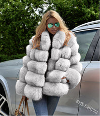 OM Bubble Faux Fur Coat