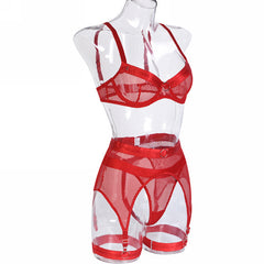 Netted Suspender Set