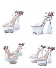 Clear Stiletto Heels