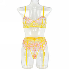 Rose Burst Suspender Set