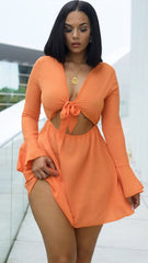 Summa Tie Mini Dress