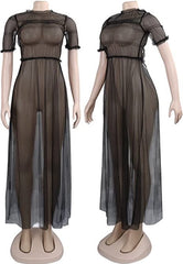 Clear Through Blouse Dress