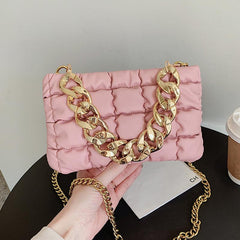 Puff Quilted Chain Bag